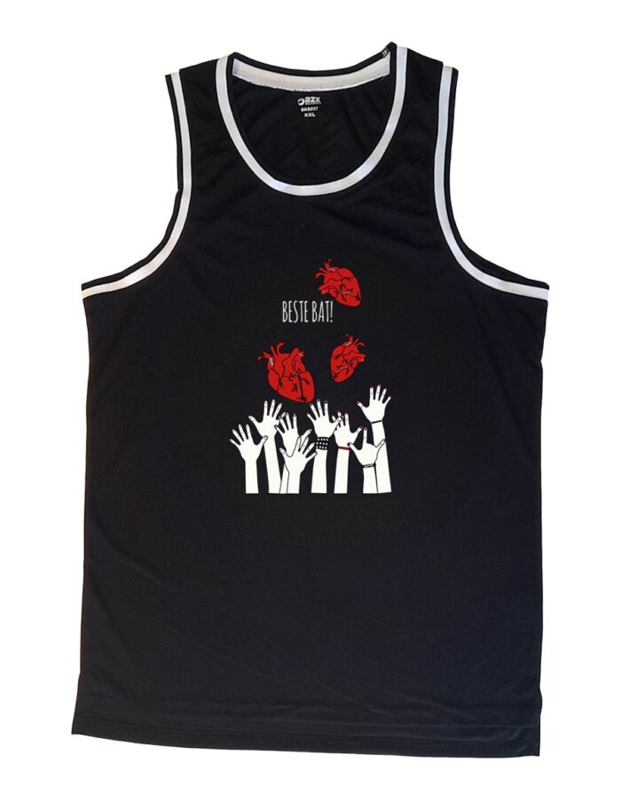 Camiseta basquet - beste bat - Negra