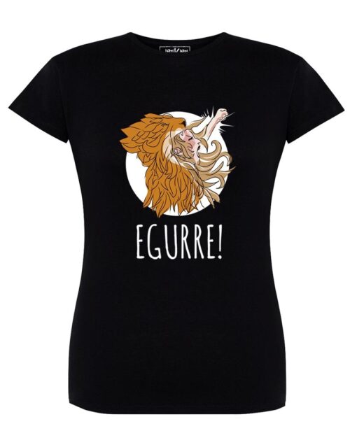 Camiseta manga corta entallada - Egurre - Negra
