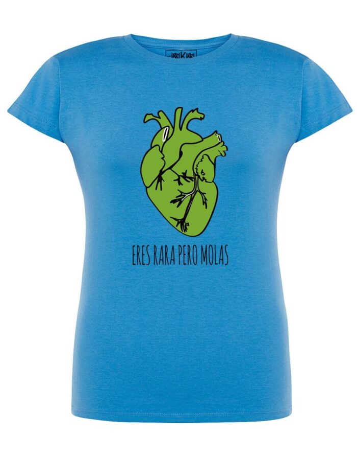 Camiseta manga corta eres rara - Azul