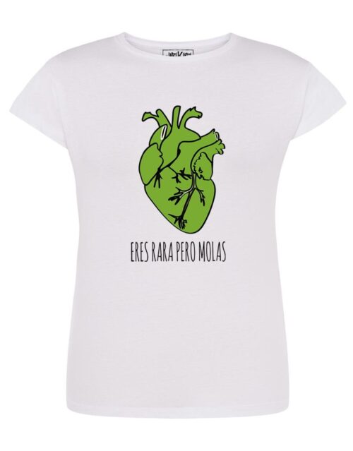 Camiseta manga corta eres rara - Blanca