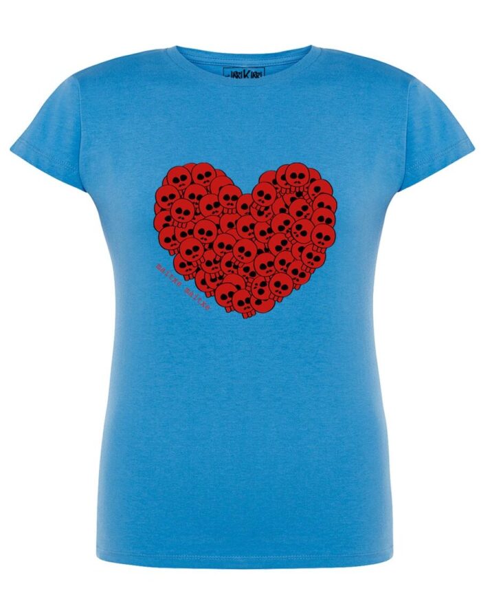 Camiseta manga corta entallada - Maitxe maitxe - Azul