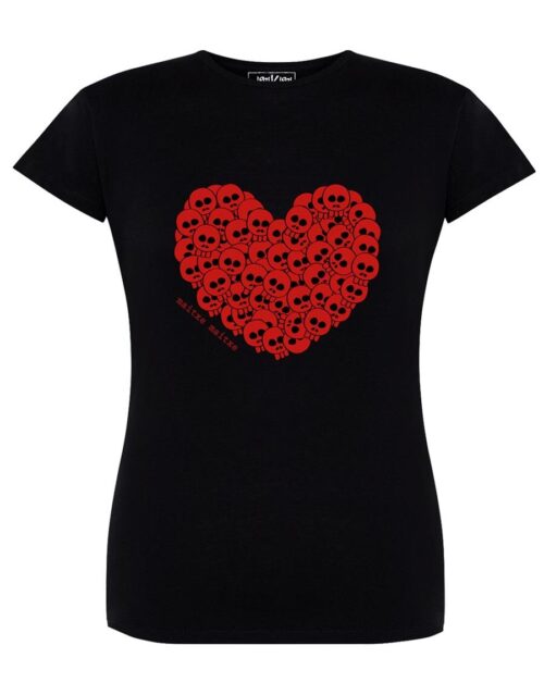 Camiseta manga corta entallada - Maitxe maitxe - Negra