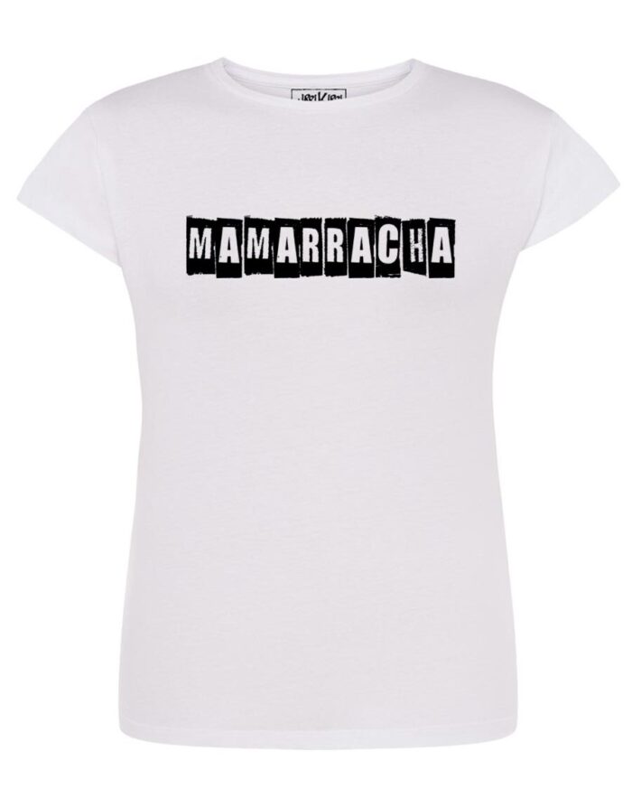 Camiseta manga corta entallada - Mamarracha - Blanca