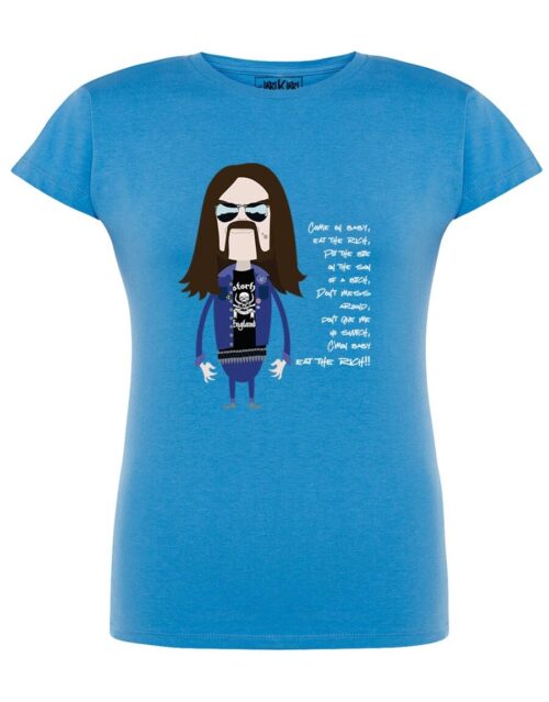 Camiseta manga corta entallada - Young Lemmy - Azul