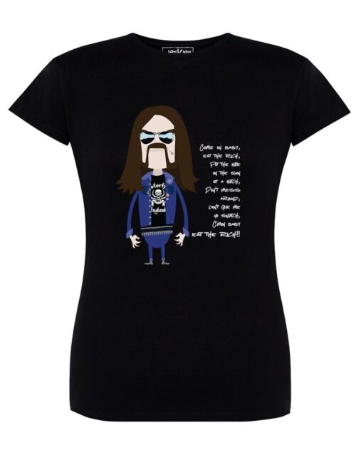 Camiseta manga corta entallada - Young Lemmy - Negra