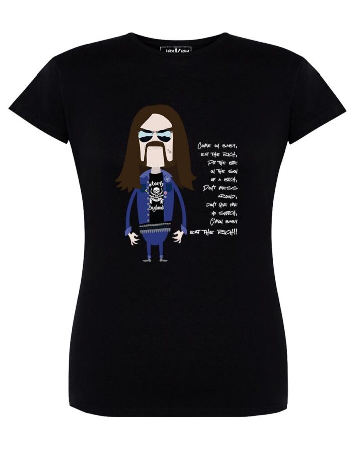 Camiseta manga corta entallada - Young Lemmy - Negra