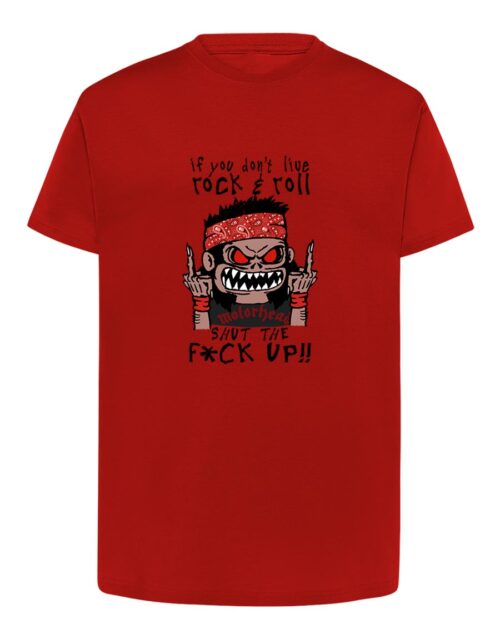 Camiseta manga corta recta - Rockguy - Roja