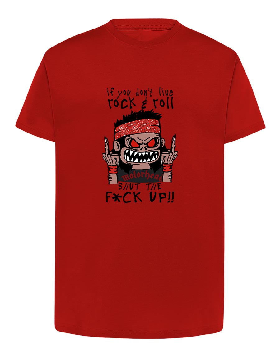 Camiseta manga corta recta - Rockguy - Roja