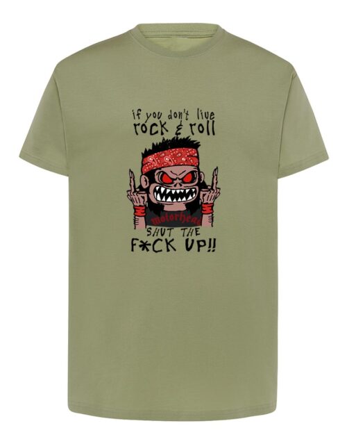 Camiseta manga corta recta - Rockguy - Verde oliva
