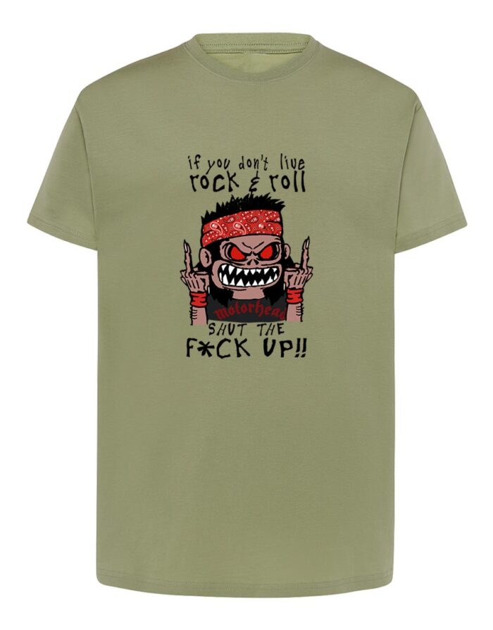 Camiseta manga corta recta - Rockguy - Verde oliva