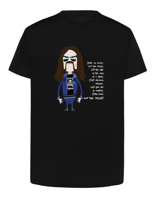 Camiseta manga corta recta - Young Lemmy - Negra
