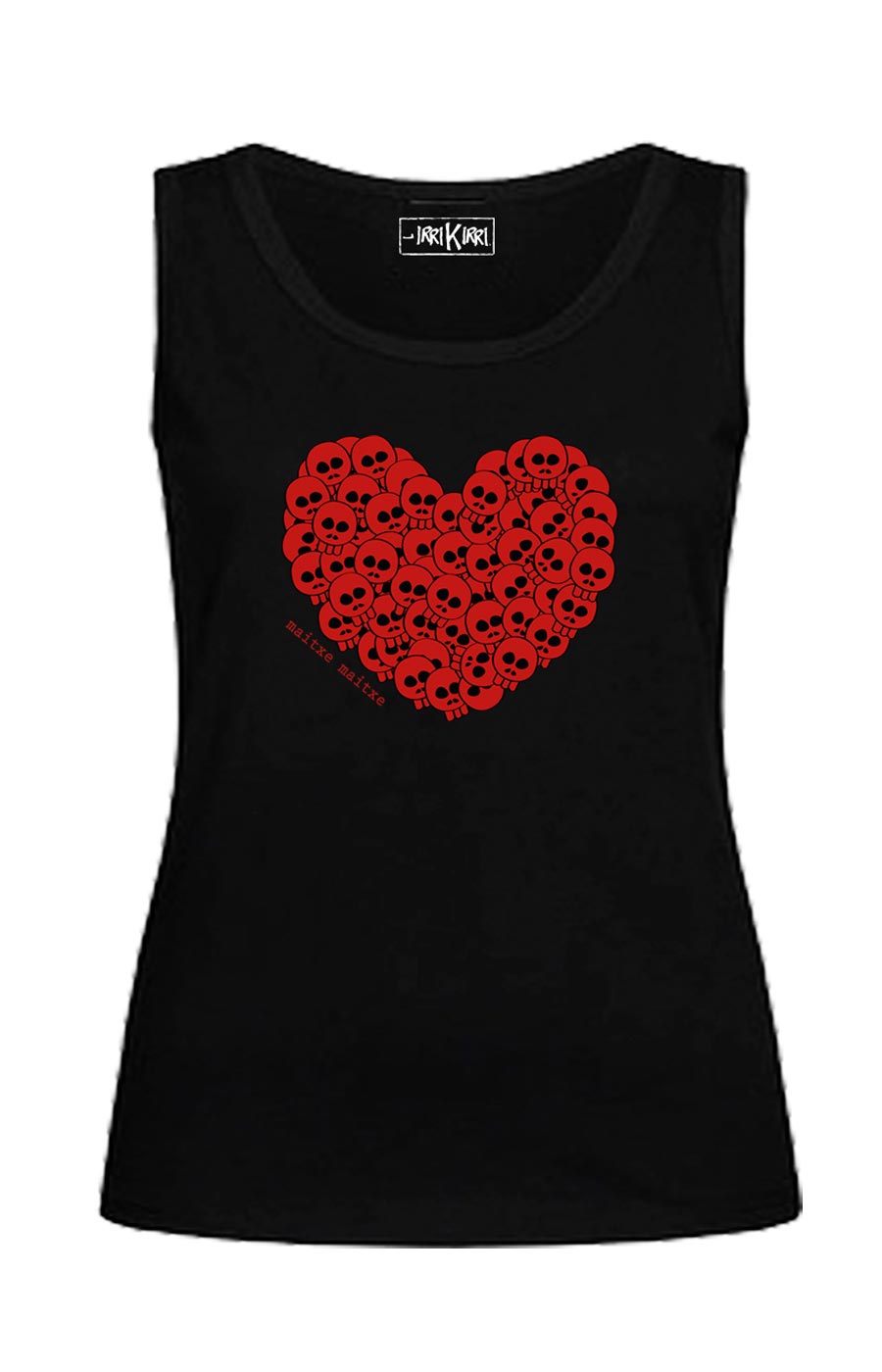 Camiseta sin mangas entallada - Maitxe maitxe - Negra
