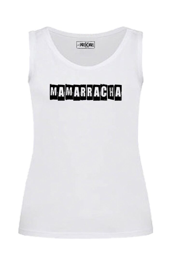 Camiseta sin mangas entallada - Mamarracha - Blanca
