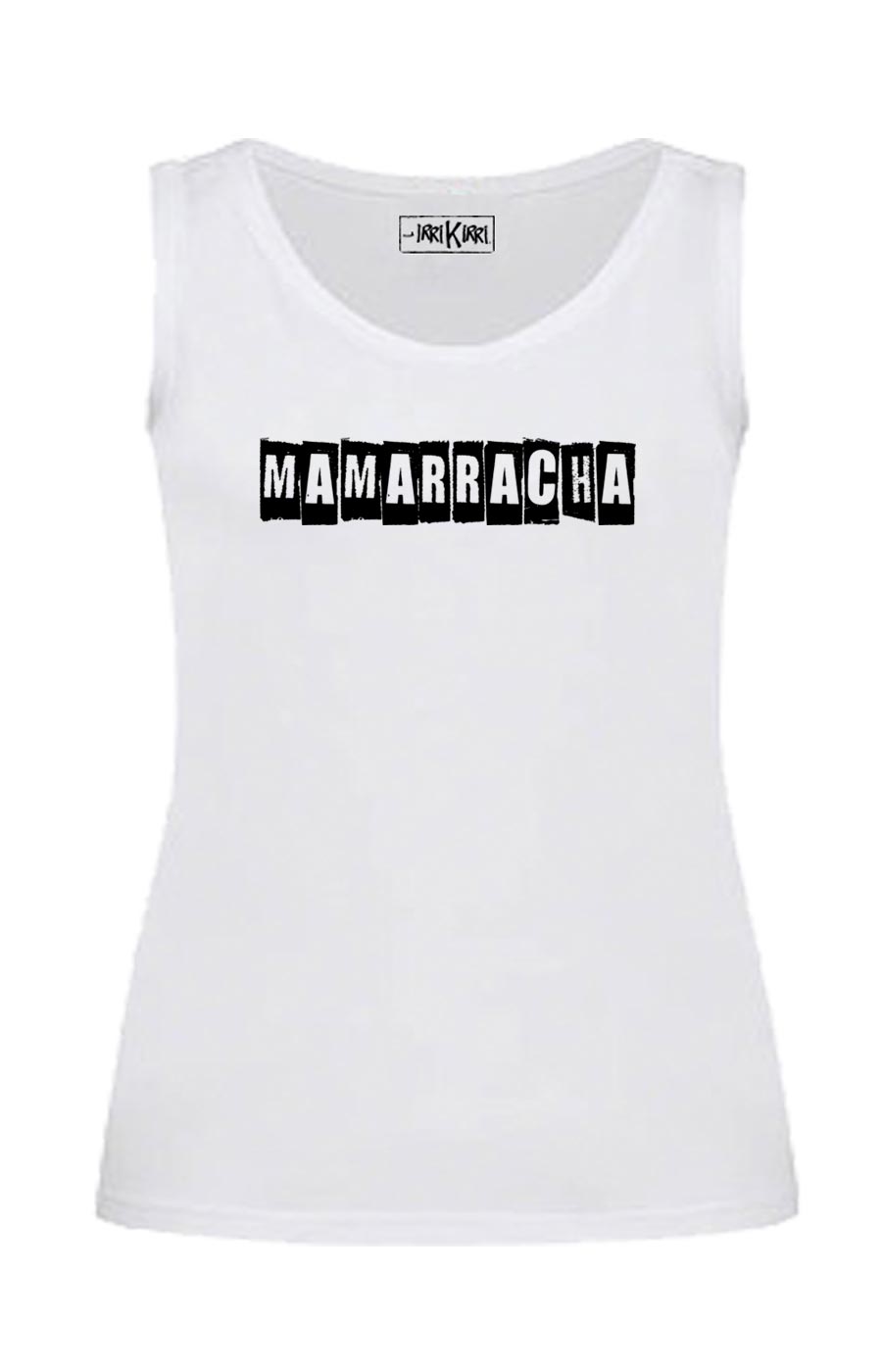 Camiseta sin mangas entallada - Mamarracha - Blanca