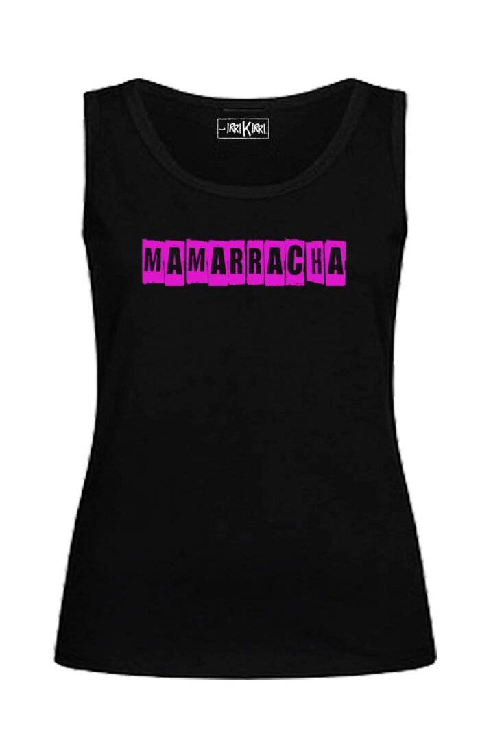 Camiseta sin mangas entallada - Mamarracha - Negra