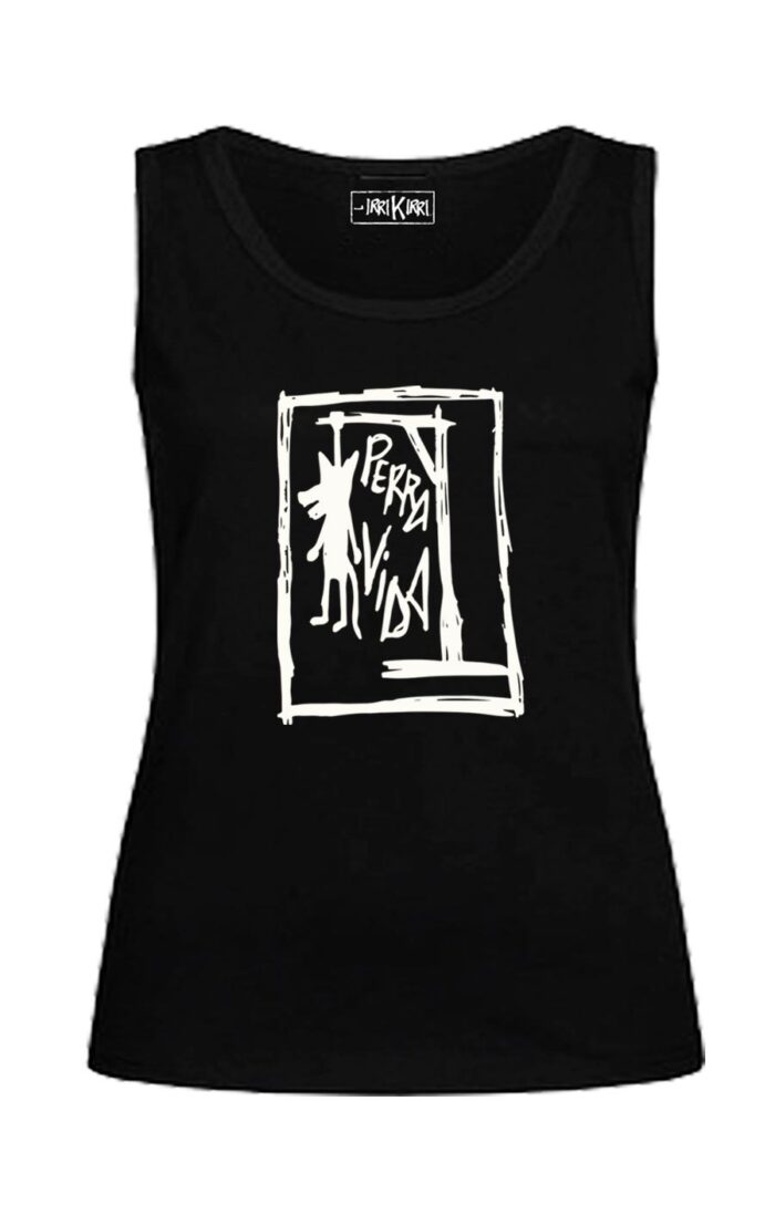 Camiseta sin mangas entallada - Perra Vida - Negra
