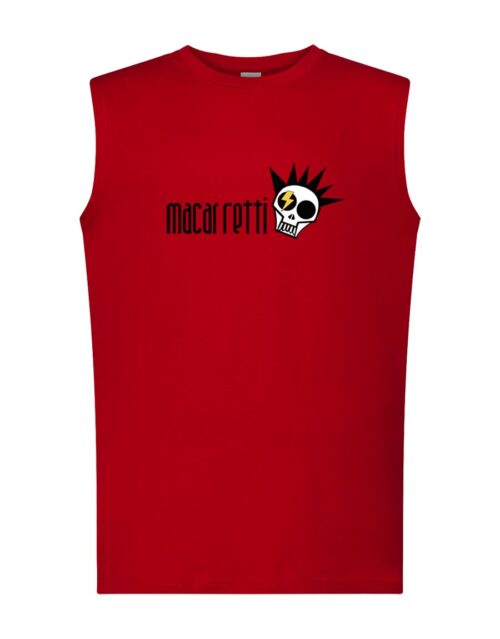 Camiseta sin mangas recta - Macarretti - Roja