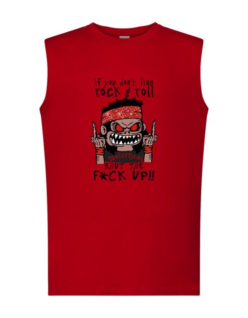 Camiseta sin mangas recta - Rockguy - Roja