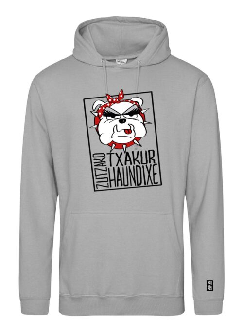 Sudadera con estampado delantero - Txakur Haundi - Gris