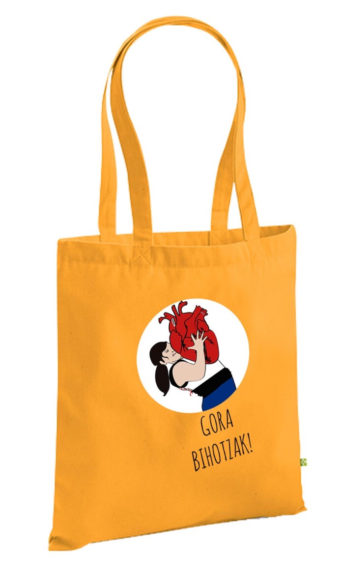 Bolso Gora Bihotzak - Mostaza