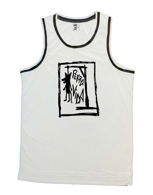 Camiseta basquet - Perra Vida - Blanca