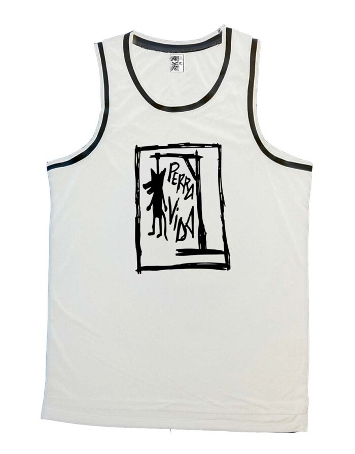 Camiseta basquet - Perra Vida - Blanca