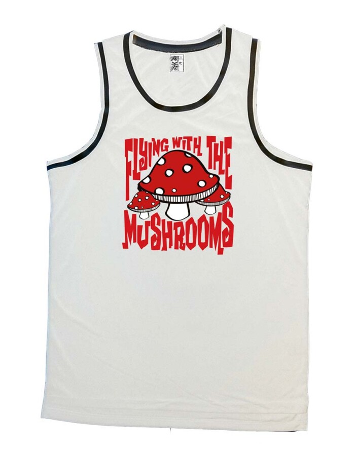 Camiseta basquet - Setas - Blanco