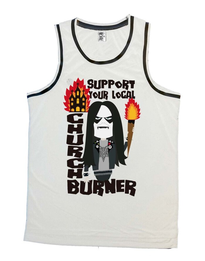 Camiseta basquet - Church Burner - Blanco