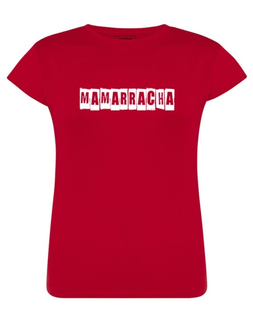 Camiseta manga corta entallada - Mamarracha - Roja