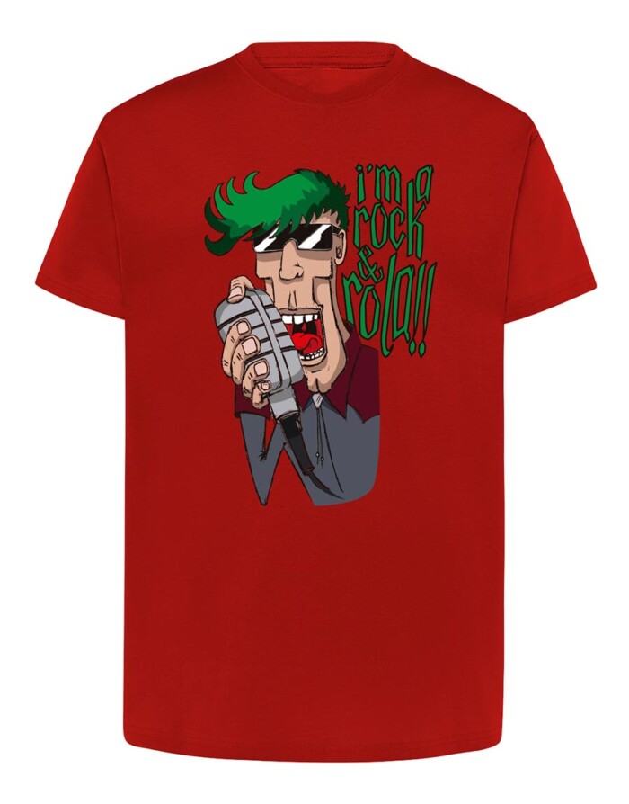 Camiseta manga corta recta - Rocknrola - Roja