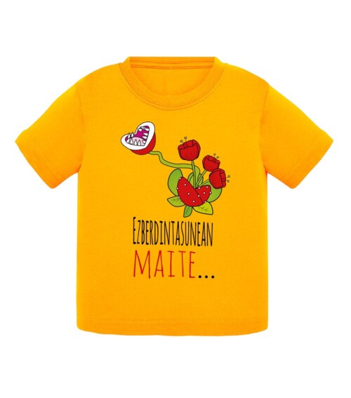 Camiseta para niños de 1 a 11 años - Carnivora - Amarilla