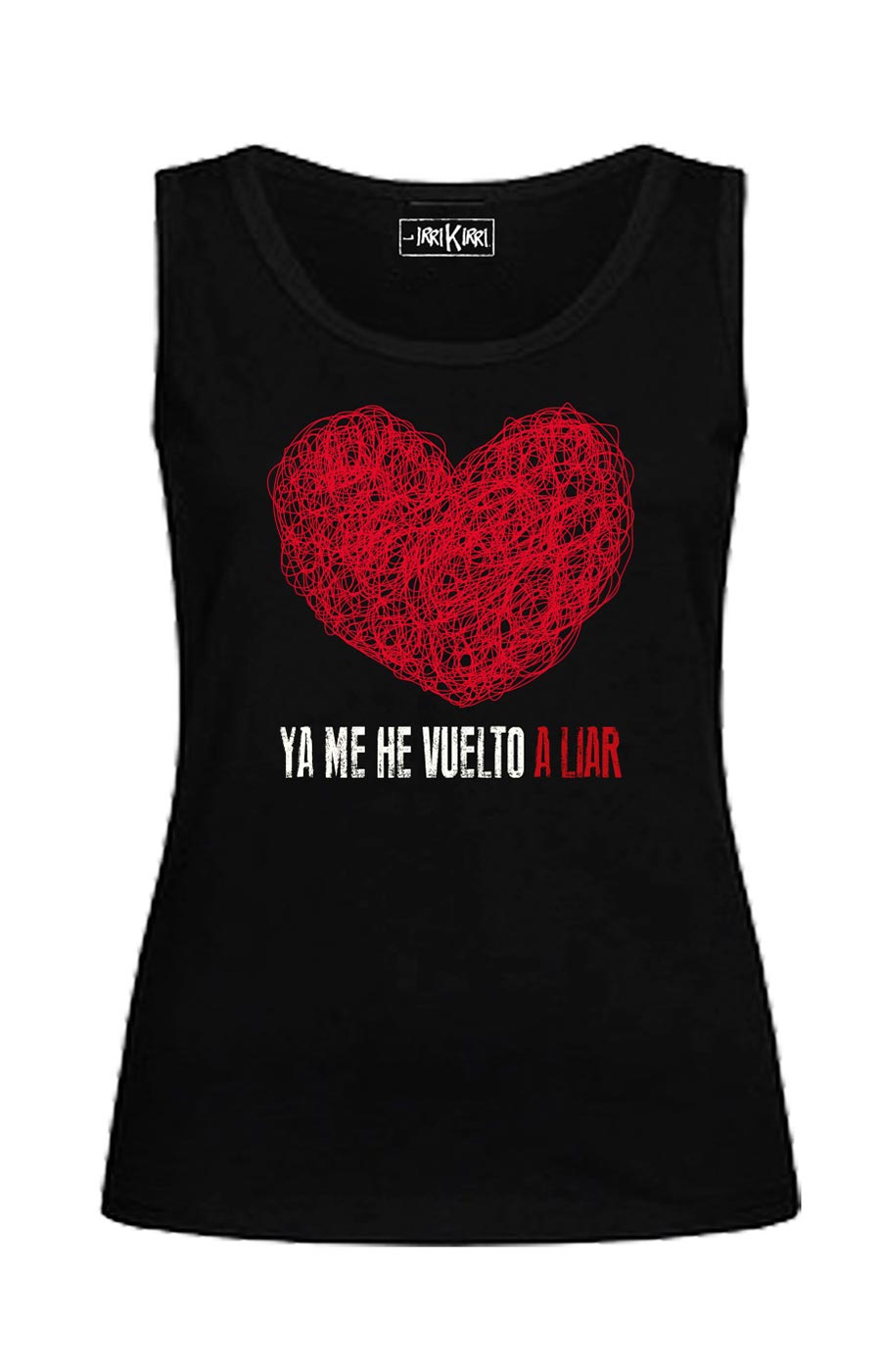 Camiseta sin mangas entallada - Lío - Negra