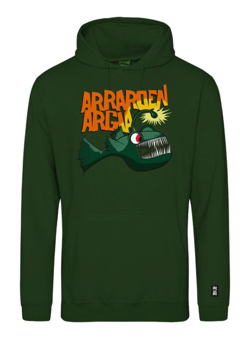 Sudadera con estampado delantero - Arraroen Argia - Verde