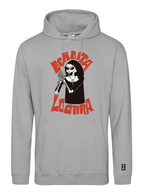Sudadera con estampado delantero - Bendita Locura - Gris