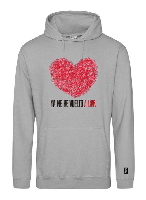 Sudadera con estampado delantero - Lío - Gris