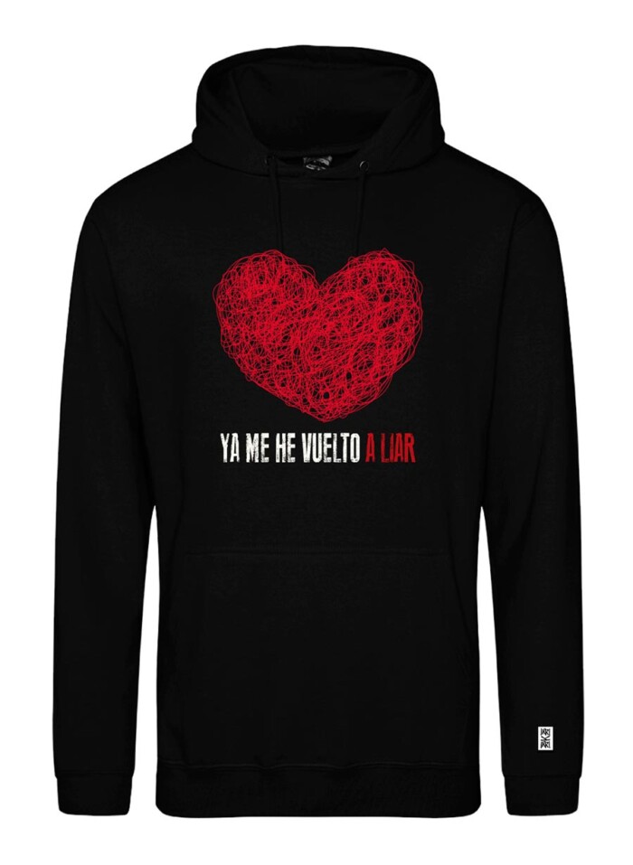 Sudadera con estampado delantero - Lío - Negro