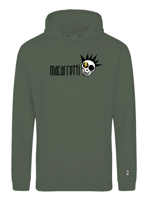 Sudadera con estampado delantero - Macarretti - Verde Oliva Oscuro