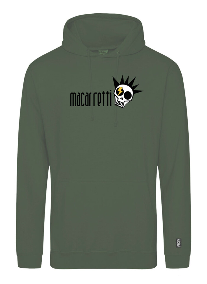 Sudadera con estampado delantero - Macarretti - Verde Oliva Oscuro