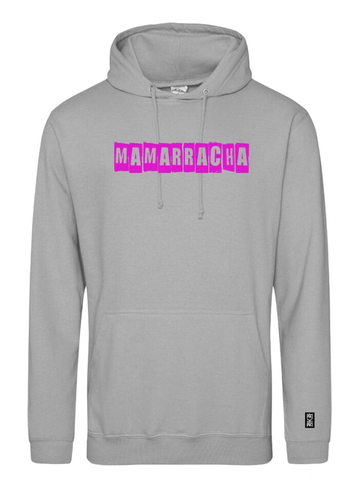 Sudadera con estampado delantero en fucsia - Mamarracha - Gris