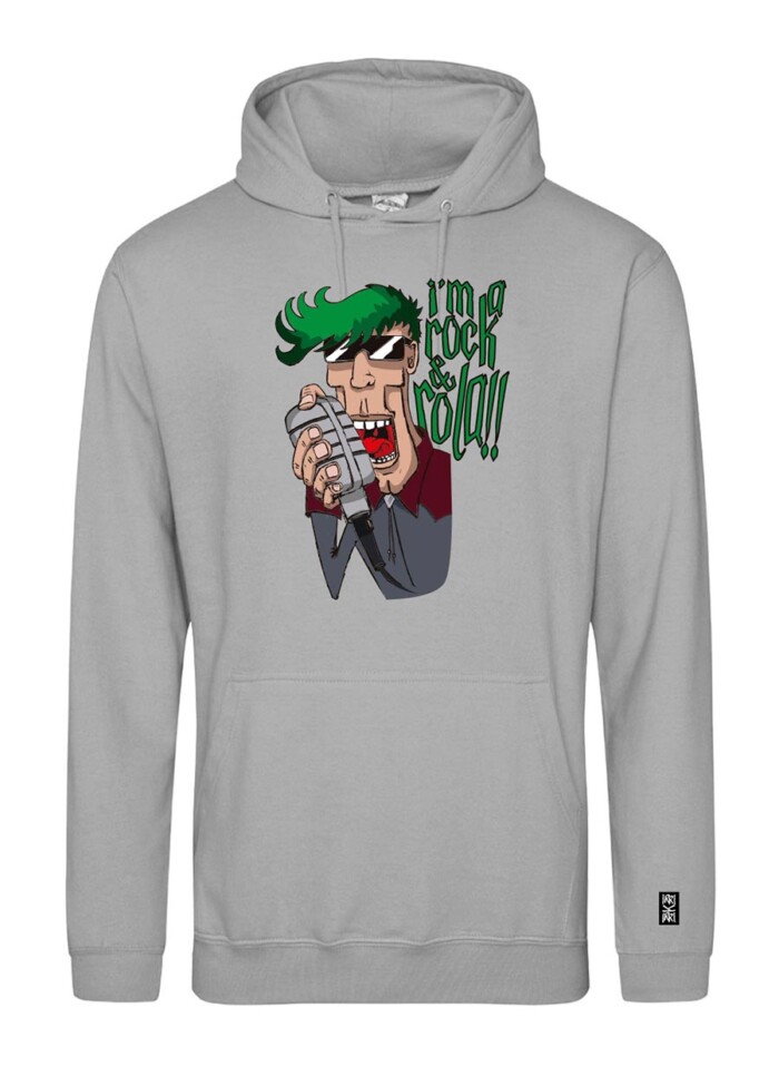 Sudadera con estampado delantero - Rocknrola - Gris