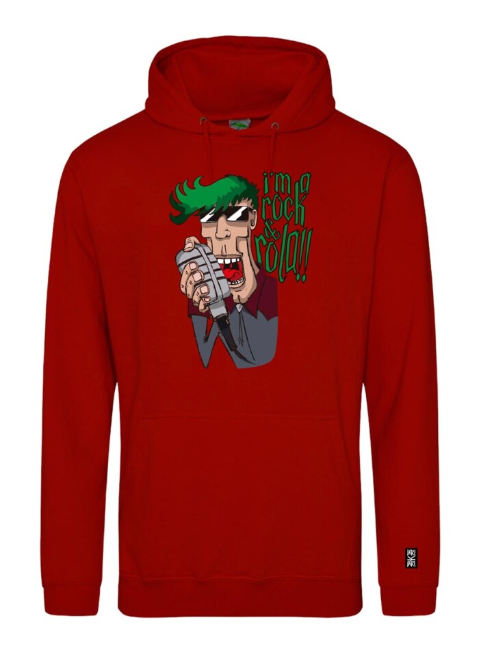 Sudadera con estampado delantero - Rocknrola - Rojo