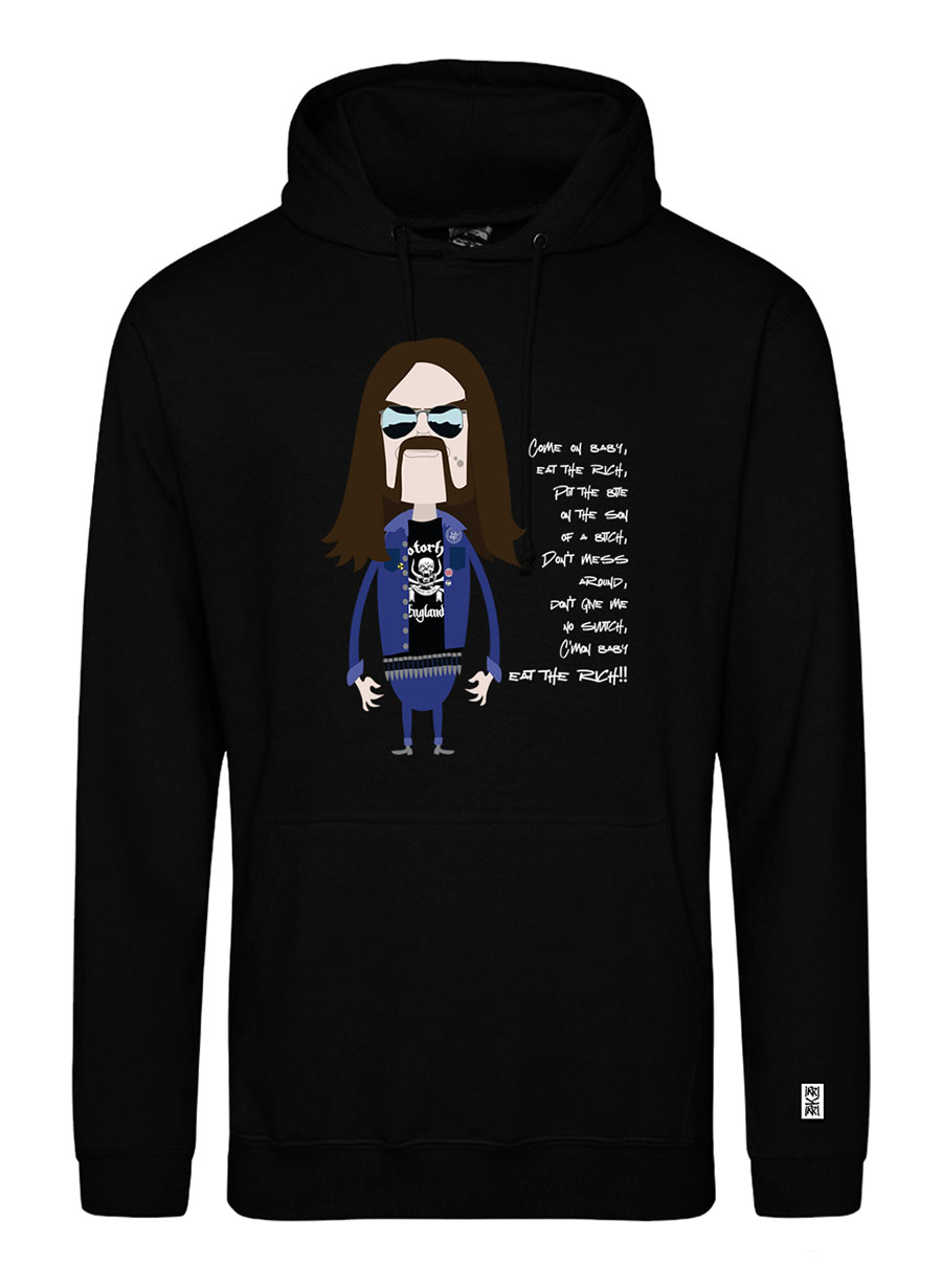 Sudadera con estampado delantero - Young Lemmy - Negro